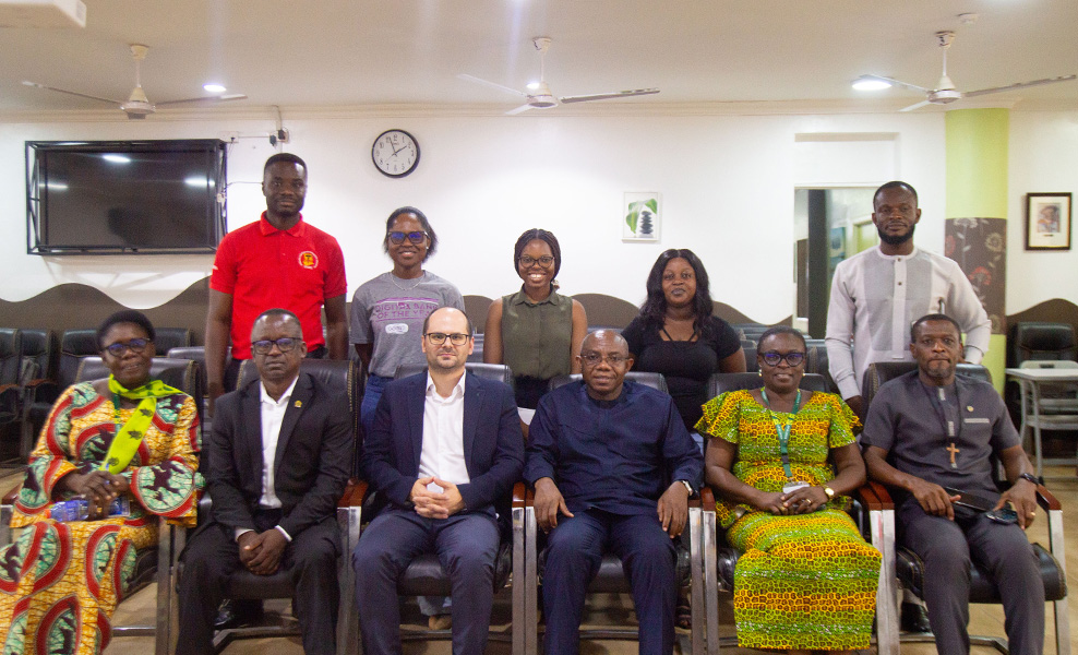 International Society of Pharmacoeconomics And Outcomes Research (ISPOR) and Syreon Research Africa Pays Courtesy visit to College of Health Sciences, KNUST